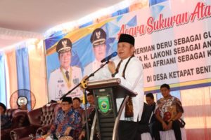 Gubernur Herman Deru Gelontorkan Rp 20 Miliar  Perbaikan Infrastruktur di Muratara